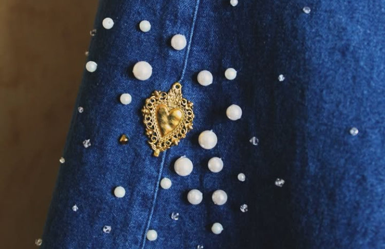 Gonna in denim Vintage